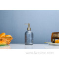 embossed glass liquid hand soap dispenser